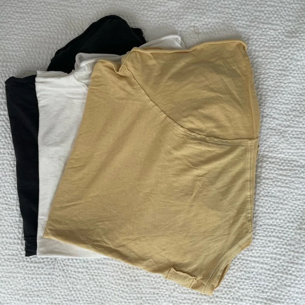 Free People Nina Tee white soft oversized tee in butter yellow in Medium - Picture 4 of 8